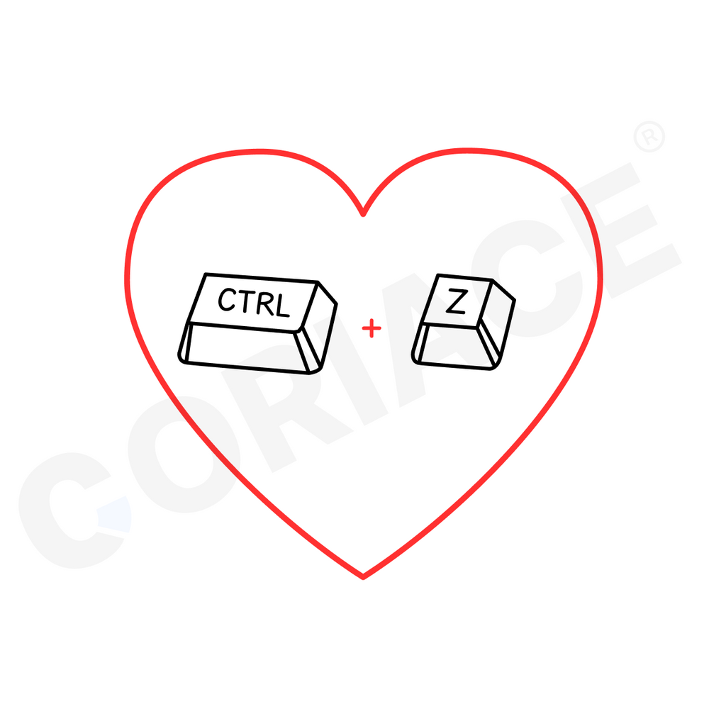 Mub blanc - "Love CTRL + Z"
