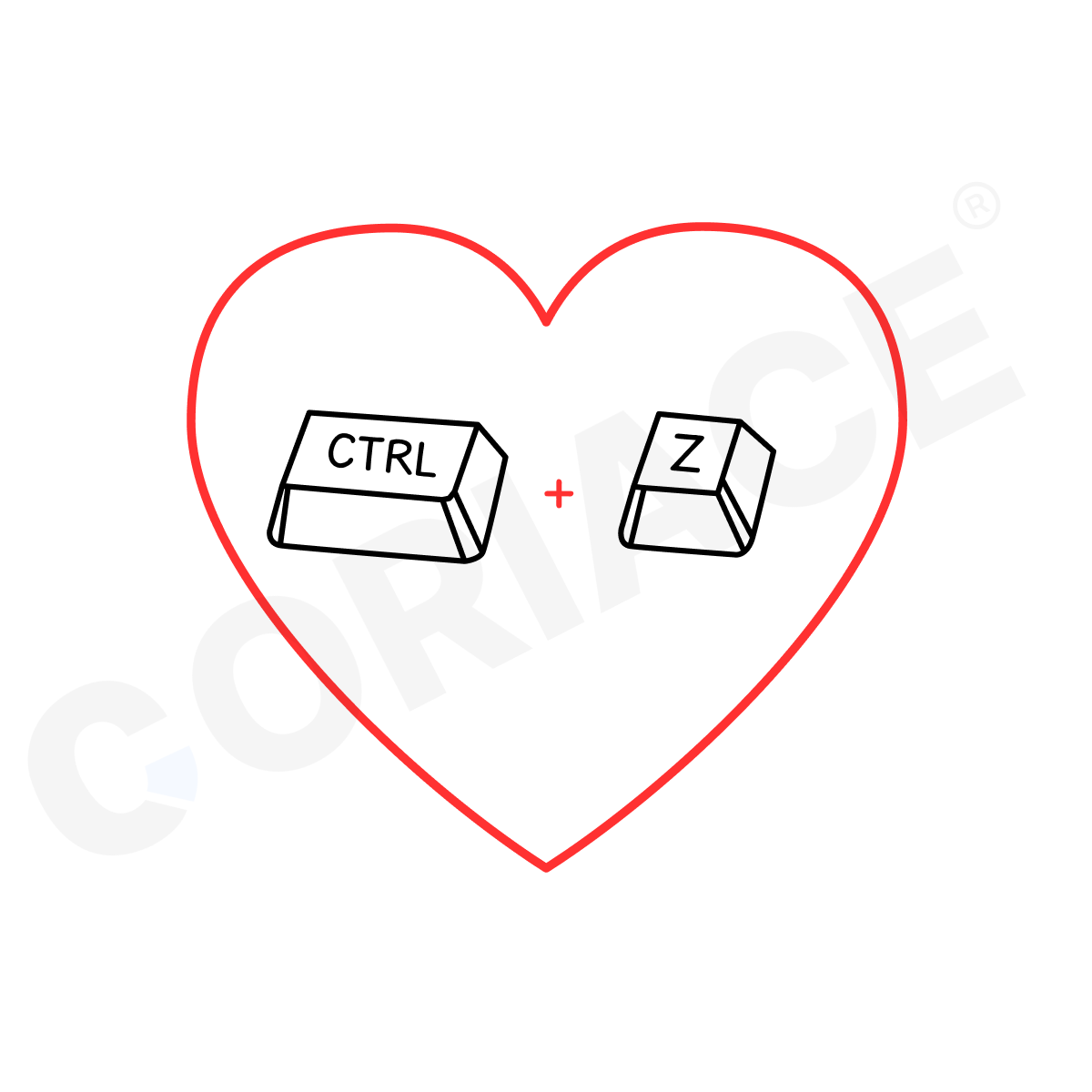 Mub blanc - "Love CTRL + Z"