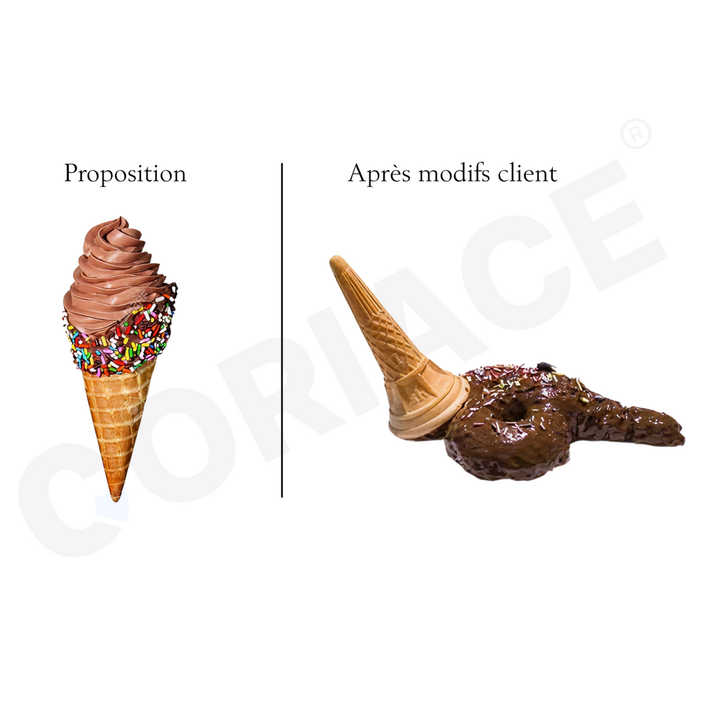 Mug blanc - "Proposition vs Modifs client"