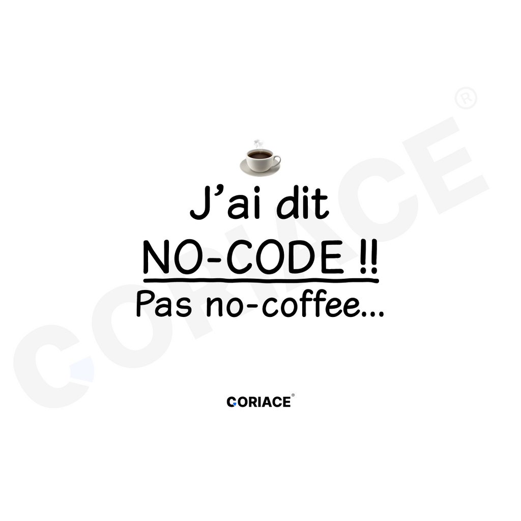 Mug Blanc "J'ai dit no-code pas no-coffee"