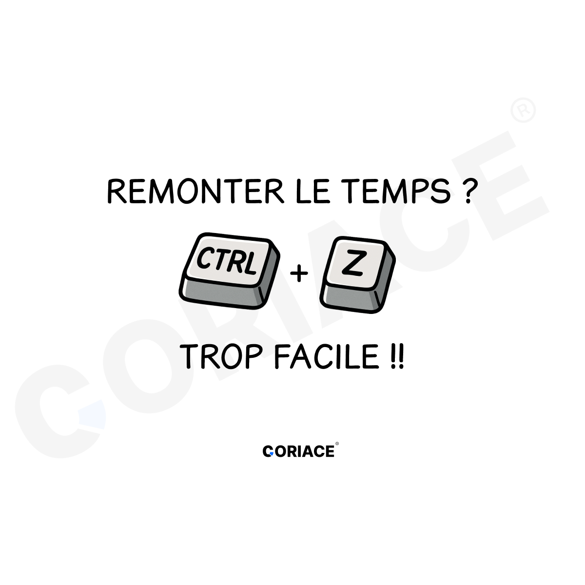 Mug Blanc - "Remonter le temps ? Trop facile"